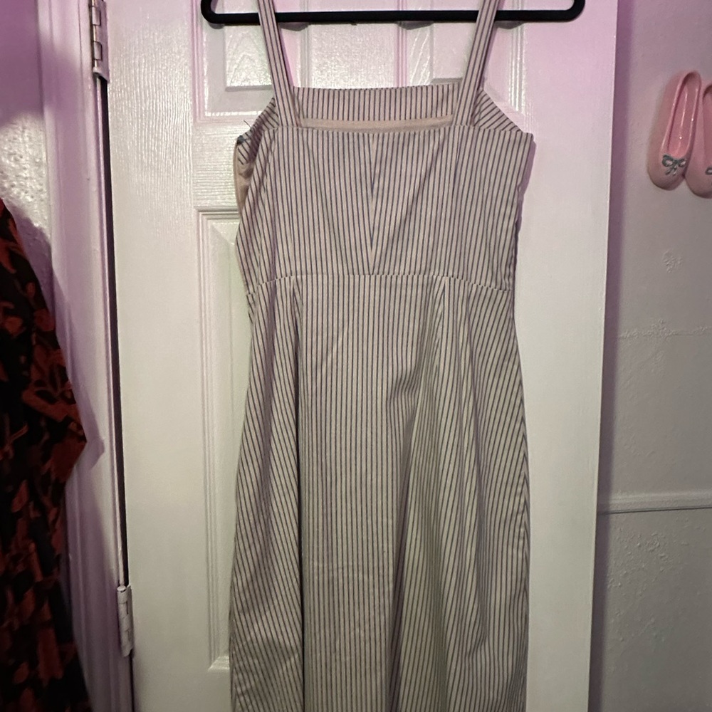Striped Cream Dress